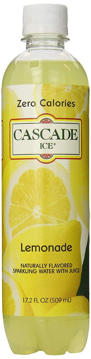 CASCADE ICE: Zero Calories Sparkling Water Lemonade, 17.2 fl oz - Vending Business Solutions