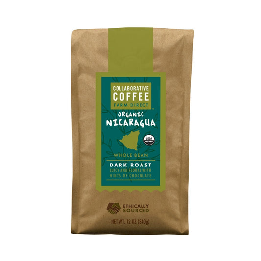 COLLABORATIVE: Nicaragua Whole Bean Coffee, 12 oz - Vending Business Solutions