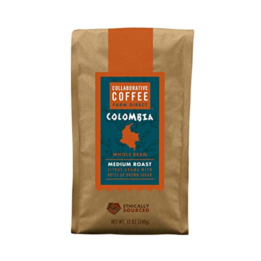 COLLABORATIVE: Coffee Whole Bean Colombia, 12 oz - Vending Business Solutions