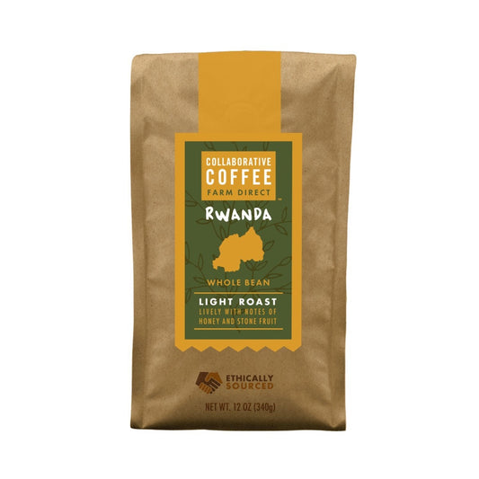 COLLABORATIVE: Rwanda Whole Bean Coffee, 12 oz - Vending Business Solutions