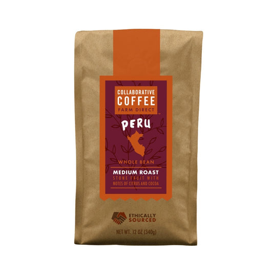 COLLABORATIVE: Peru Whole Bean Coffee, 12 oz - Vending Business Solutions