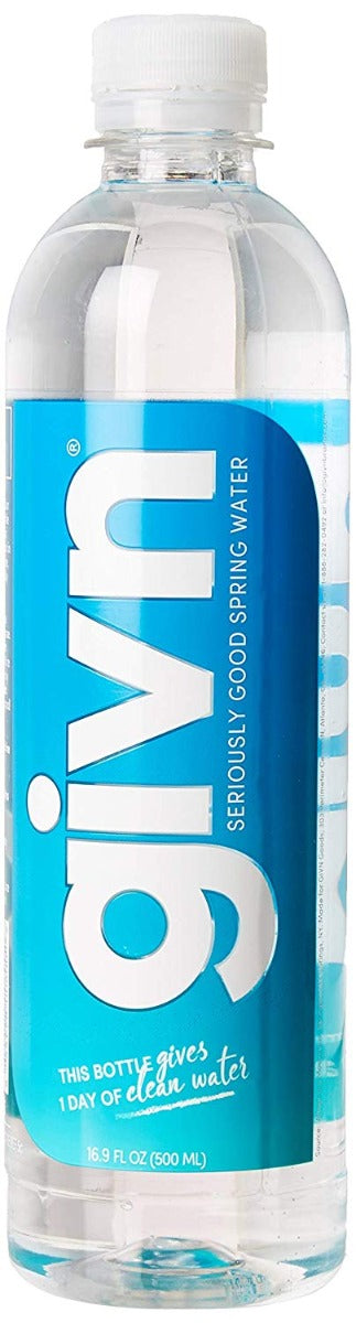 GIVN WATER: Seriously Good Spring Water, 500 ml - Vending Business Solutions