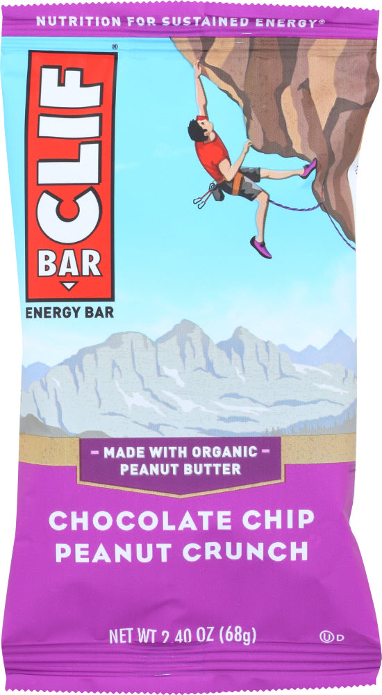 CLIF BAR: Chocolate Chip Peanut Crunch Energy Bar, 2.4 oz - Vending Business Solutions