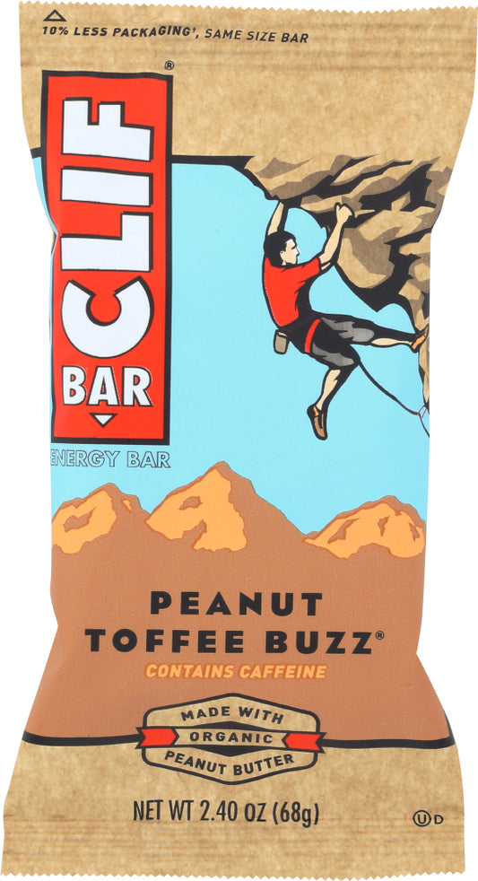 CLIF BAR: Peanut Toffee Buzz Energy Bar, 2.4 oz - Vending Business Solutions