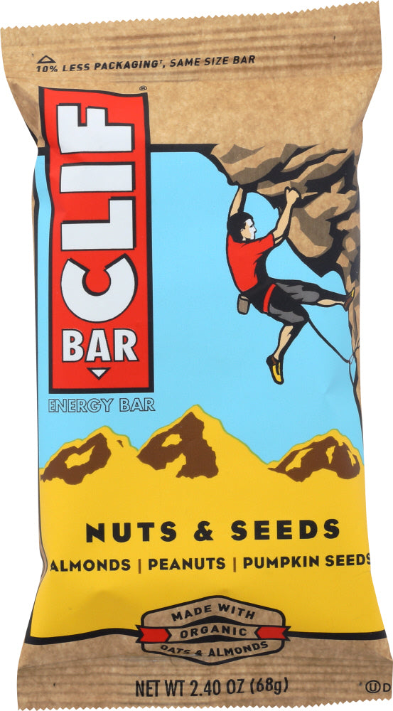 CLIF: Energy Bar Nuts & Seeds, Made With Organic Almonds, 2.4 oz - Vending Business Solutions