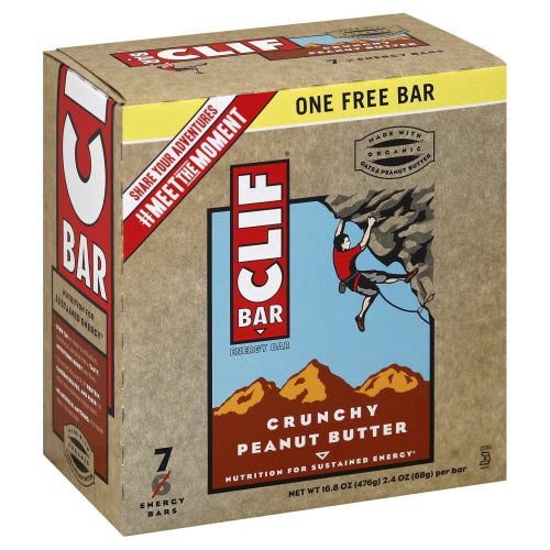 CLIF: Bar Crunchy Peanut Butter 7 pk, 16.8 oz - Vending Business Solutions
