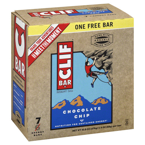 CLIF: Bar Chocolate Chip 7 pk, 16.8 oz - Vending Business Solutions