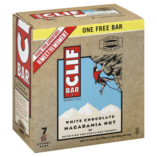 CLIF: Bar White Chocolate Macadamia 7 pk, 16.8 oz - Vending Business Solutions