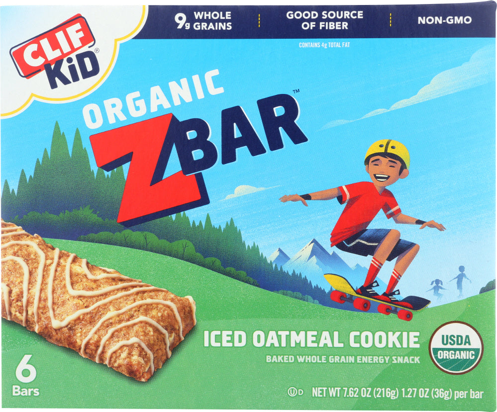 CLIF KID: Zbar Organic Iced Oatmeal Cookie, 7.62 oz - Vending Business Solutions