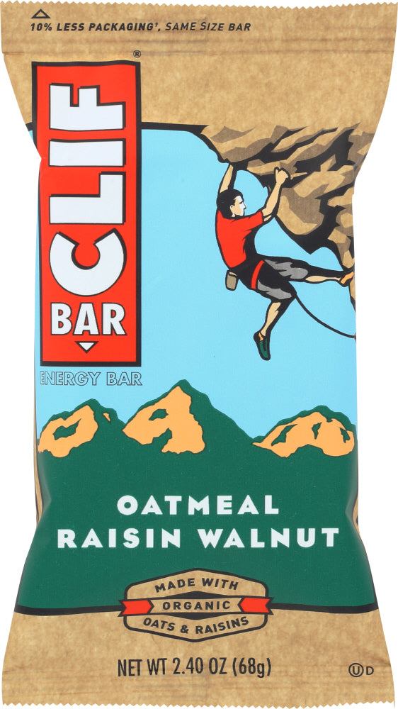 CLIF BAR: Energy Bar Organic Oatmeal Raisin Walnut, 2.4 Oz - Vending Business Solutions