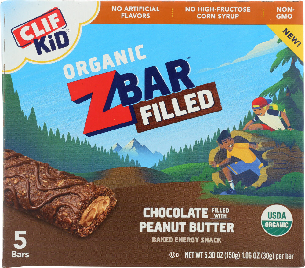 CLIF KID: Bar Filled Chocolate Peanut Butter, 5.3 oz - Vending Business Solutions