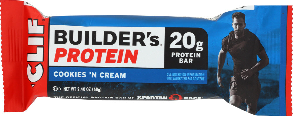 CLIF: Builder Protein Bar Cookies 'N Cream, 2.4 oz - Vending Business Solutions