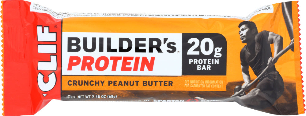 CLIF: Builder Protein Bar Crunchy Peanut Butter, 2.4 oz - Vending Business Solutions