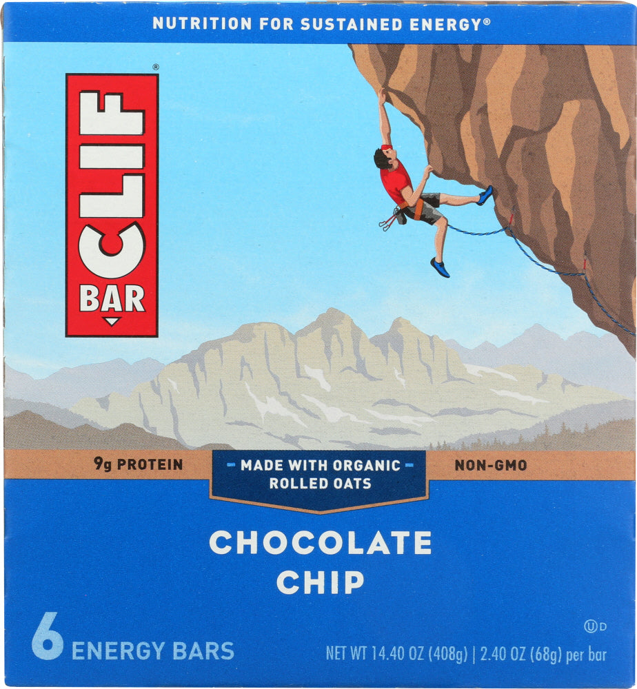 CLIF: Bar Chocolate Chip 6 pc, 14.4 oz - Vending Business Solutions