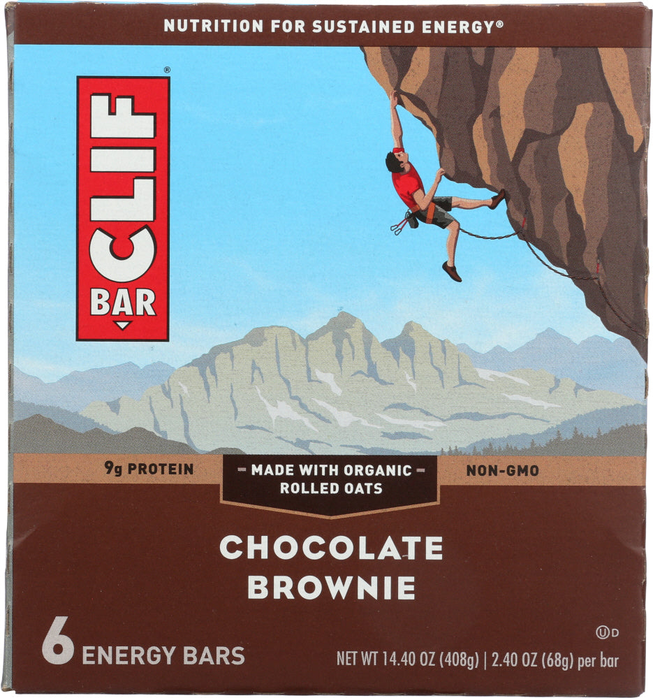 CLIF: Bar Chocolate Brownie 6 Pc, 14.4 oz - Vending Business Solutions
