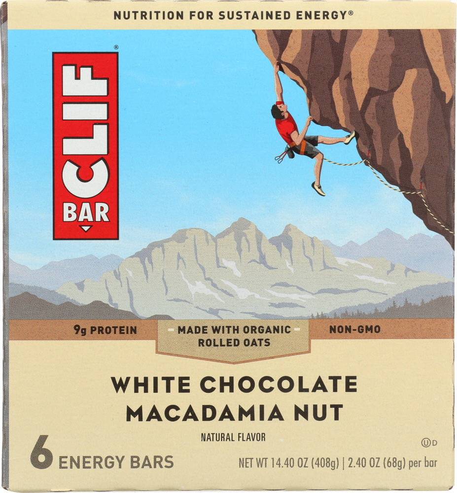CLIF: Bar Chocolate White Macadamia 6 pc, 14.4 oz - Vending Business Solutions