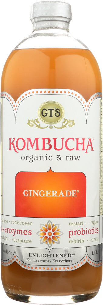 GT’S LIVING FOODS: Gingerade Kombucha, 48 oz - Vending Business Solutions