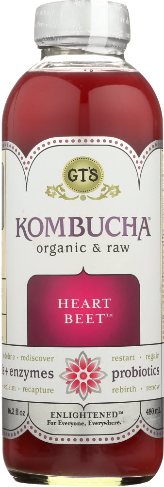 GT'S ENLIGHTENED KOMBUCHA: Heart Beet, 16 oz - Vending Business Solutions