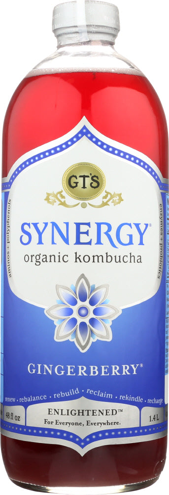 GT ENLIGHTENED SYNERGY: Gingerberry Organic Kombucha, 48 oz - Vending Business Solutions