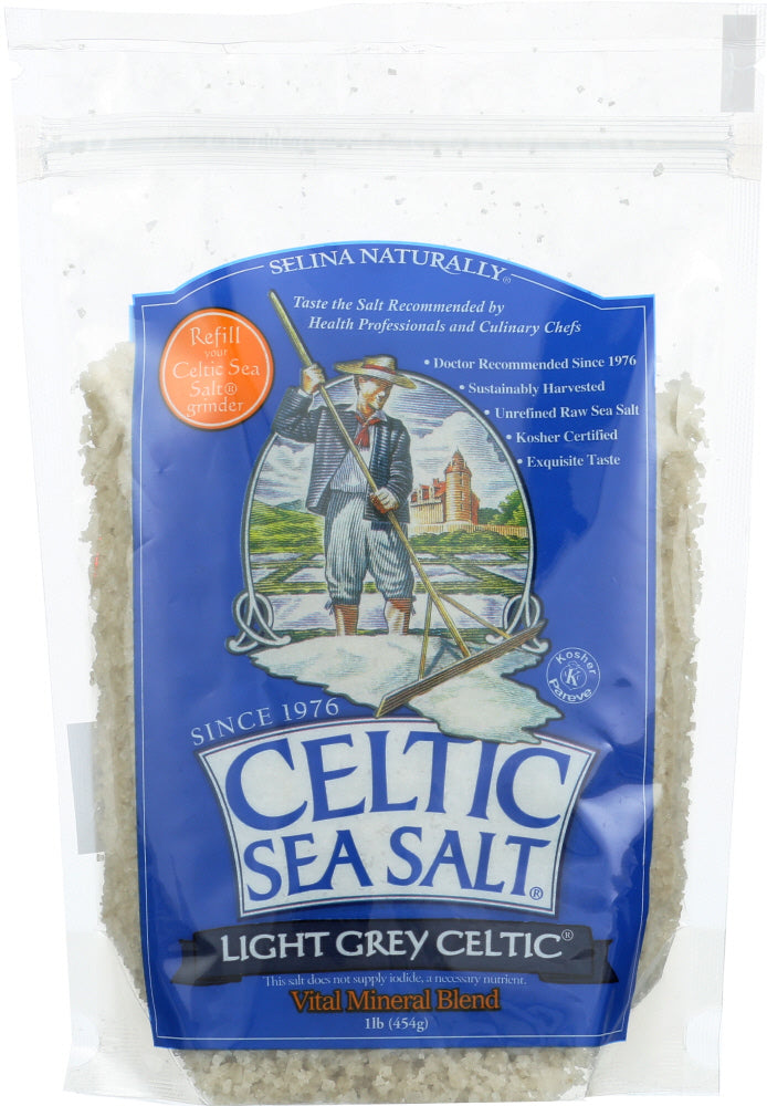 CELTIC: Coarse Sea Salt Light Grey Celtic, 1 lb - Vending Business Solutions