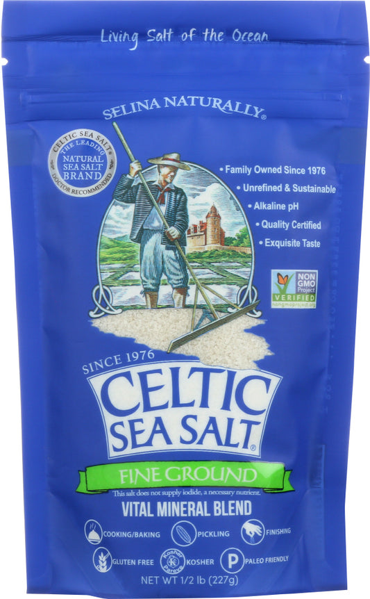 CELTIC: Sea Salt Fine Ground, 8 oz - Vending Business Solutions