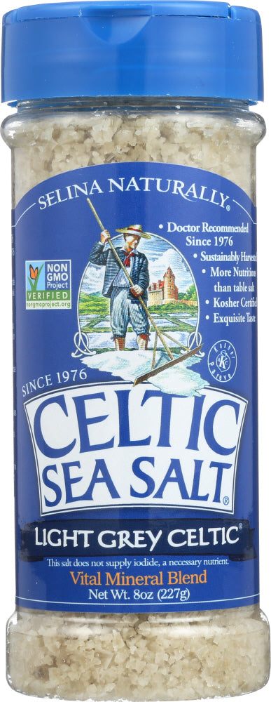 CELTIC: Sea Salt Light Grey Shaker, 8 oz - Vending Business Solutions