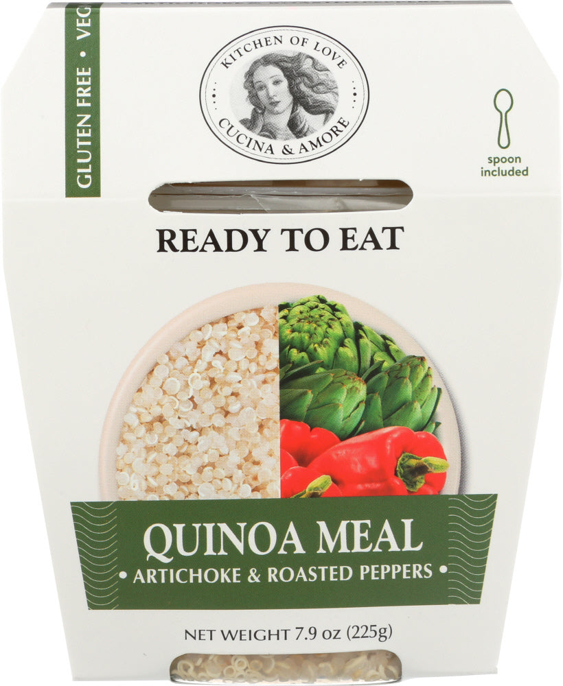CUCINA & AMORE: Quinoa Meal Artichokes & Roasted Peppers, 7.9 oz - Vending Business Solutions