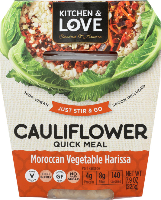 CUCINA & AMORE: Meal Cauliflower Moroccan Vegetable Harissa, 7.9 oz - Vending Business Solutions