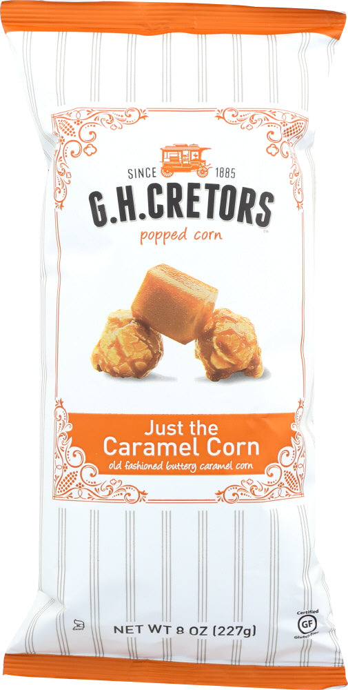 G.H. CRETORS: Popped Corn Just The Caramel, 8 oz - Vending Business Solutions