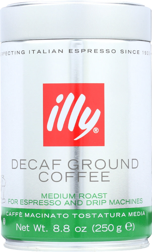 ILLYCAFFE: Ground Espresso Decaffeinated Coffee, 8.8 oz - Vending Business Solutions