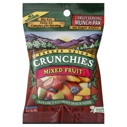 CRUNCHIES: Fruit Freeze Dried Mix Fruit Snacks, .33 oz - Vending Business Solutions