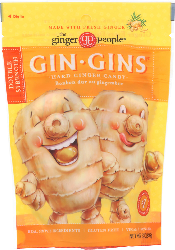 GINGER PEOPLE: Double Strength Hard Ginger Candy Bag, 3 oz - Vending Business Solutions