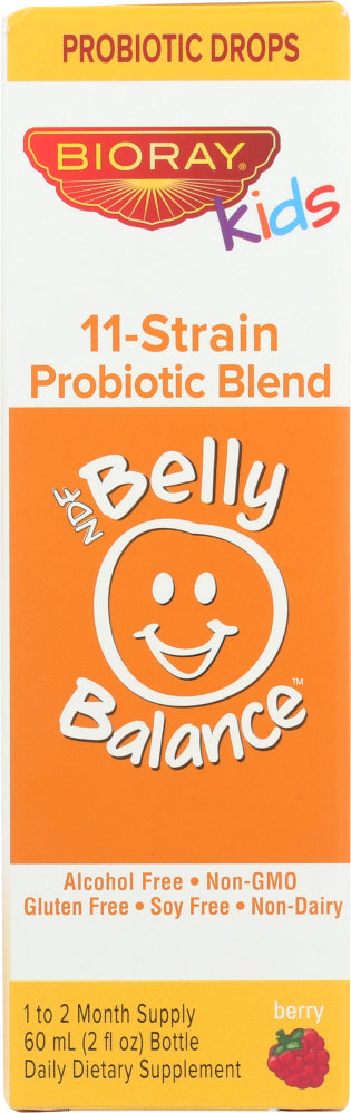 BIORAY KIDS: Drops Liquid Herbal Belly Balance, 2 oz - Vending Business Solutions