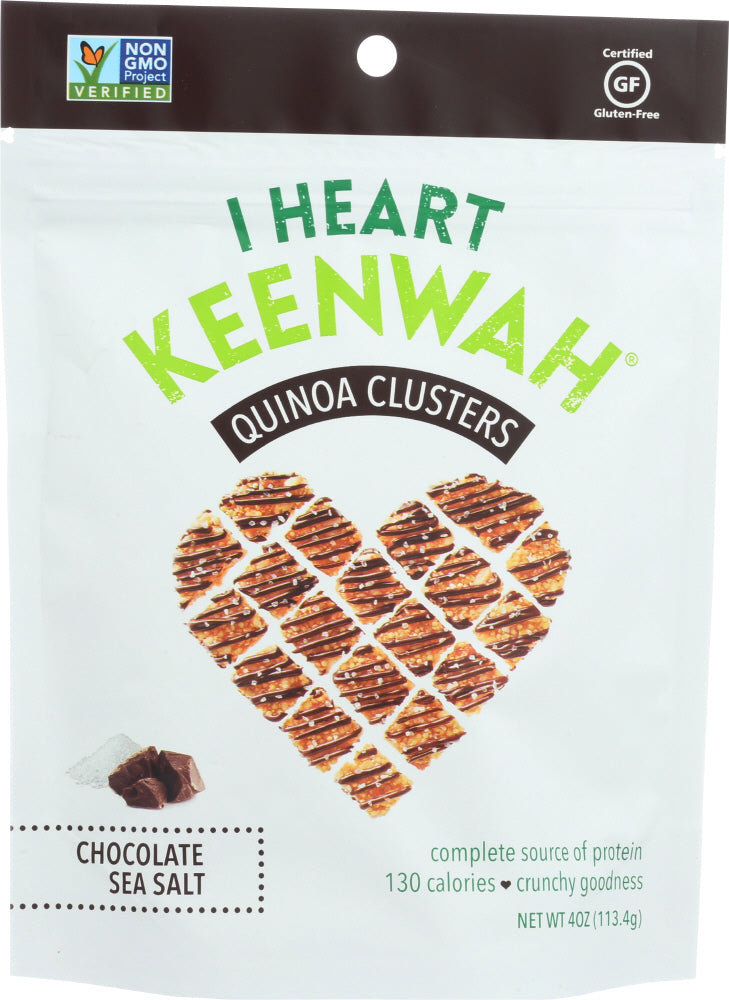 I HEART KEENWAH: All Natural Quinoa Clusters Chocolate Sea Salt, 4 oz - Vending Business Solutions