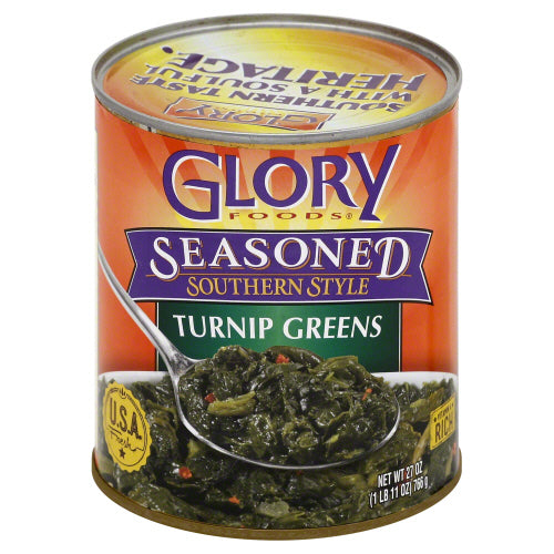 GLORY FOODS: Turnip Greens, 27 oz - Vending Business Solutions