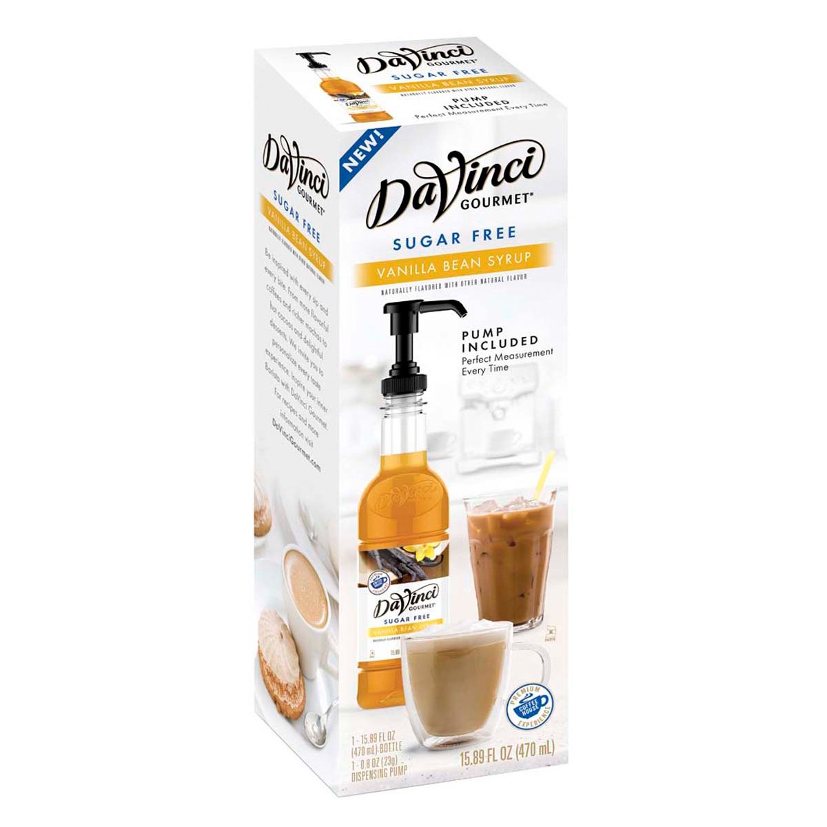 DAVINCI GOURMET: Syrup Vanilla Bean Sugar Free, 470 ml - Vending Business Solutions