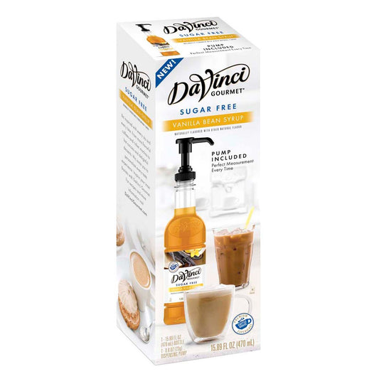 DAVINCI GOURMET: Syrup Vanilla Bean Sugar Free, 470 ml - Vending Business Solutions