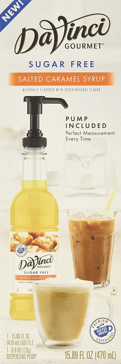 DAVINCI GOURMET: Syrup Salted Caramel Sugar Free, 470 ml - Vending Business Solutions