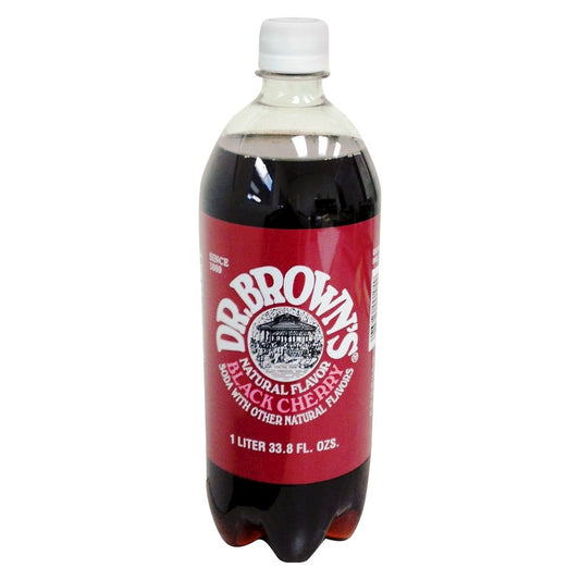 DR BROWNS: Soda Pet Black Cherry, 33.8 fo - Vending Business Solutions