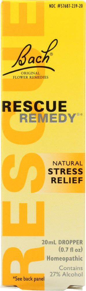BACH ORIGINAL FLOWER ESSENCES: Rescue Remedy Natural Stress Relief, 0.7 oz - Vending Business Solutions