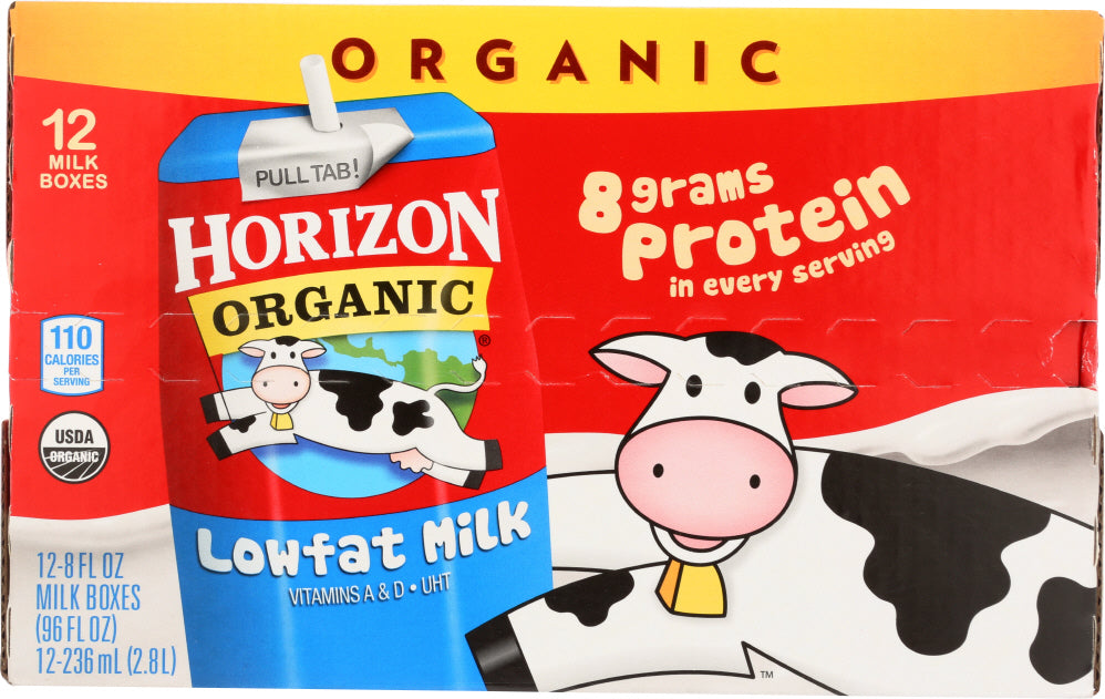 HORIZON: Organic Lowfat Milk, 12 Count - Vending Business Solutions