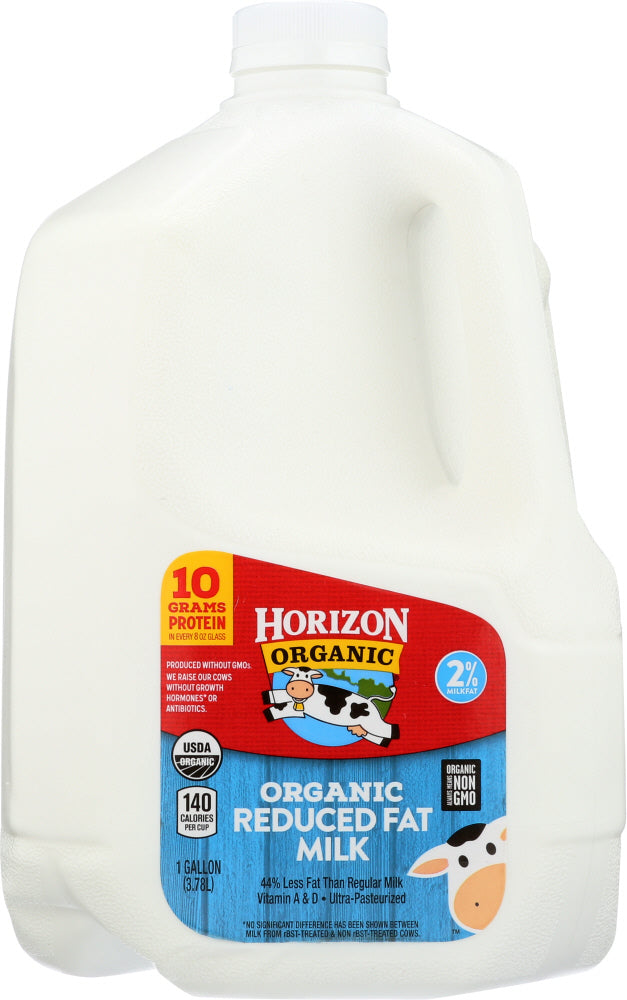 HORIZON: Organic Reduced 2% Fat Milk, 128 oz - Vending Business Solutions