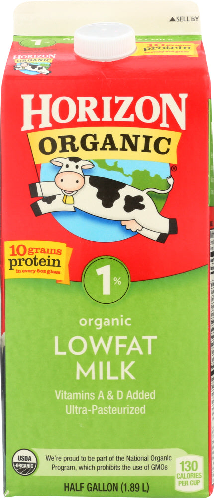 HORIZON: Organic 1% Low Fat Milk, 64 oz - Vending Business Solutions