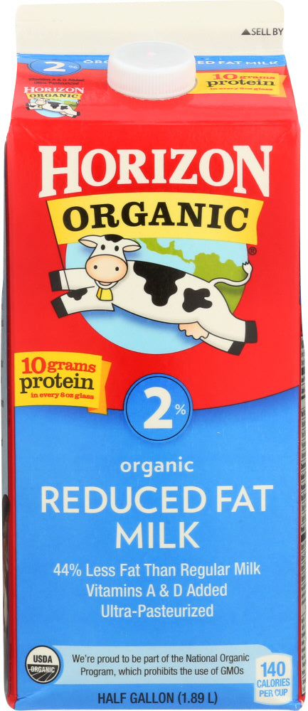 HORIZON: Organic 2% Reduced Fat Milk, 64 oz - Vending Business Solutions