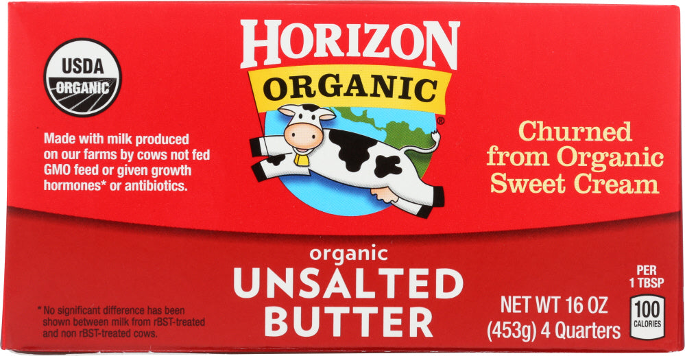 HORIZON: Organic Unsalted Butter, 16 oz - Vending Business Solutions