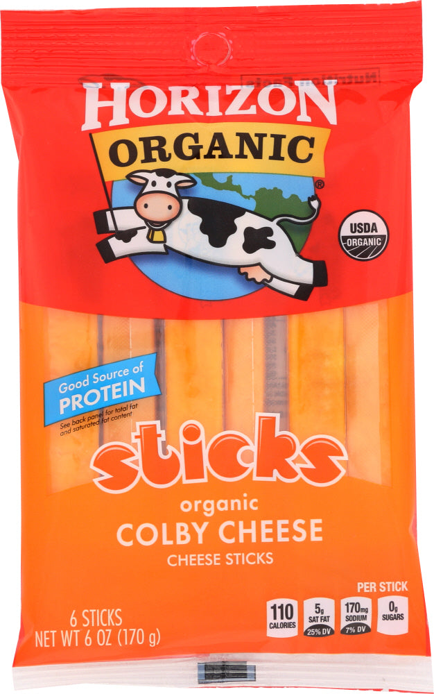HORIZON: Organic Colby Cheese Sticks, 6 oz - Vending Business Solutions