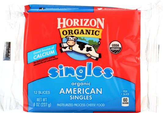 HORIZON: Organic American Cheese Singles 12 slices, 8 oz - Vending Business Solutions