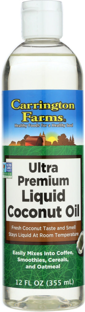 CARRINGTON FARMS: Premium MCT Liquid Coconut Oil, 12 oz - Vending Business Solutions