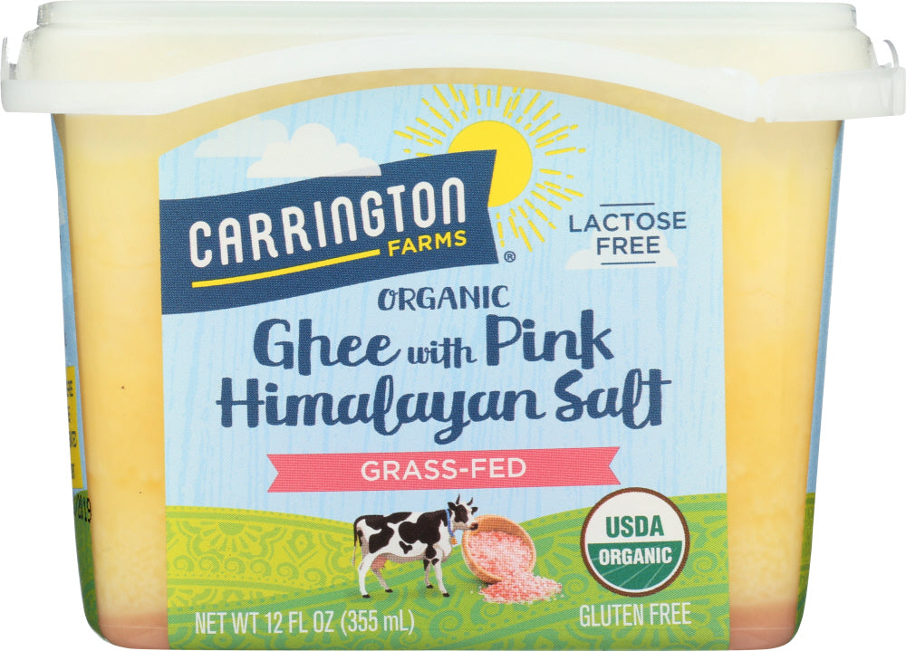 CARRINGTON FARMS: Ghee with Pink Himalayan Salt Organic, 12 oz - Vending Business Solutions