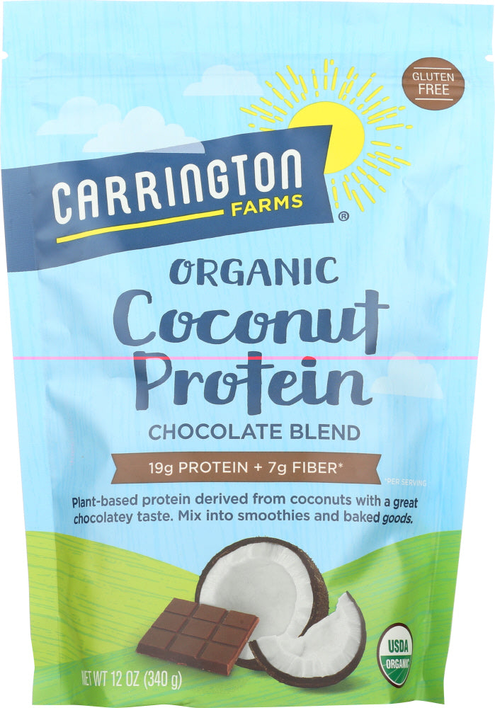CARRINGTON FARMS: Organic Coconut Protein Chocolate Blend, 12 oz - Vending Business Solutions